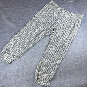 O'Neill Black and White‎ Textured Cropped Pants